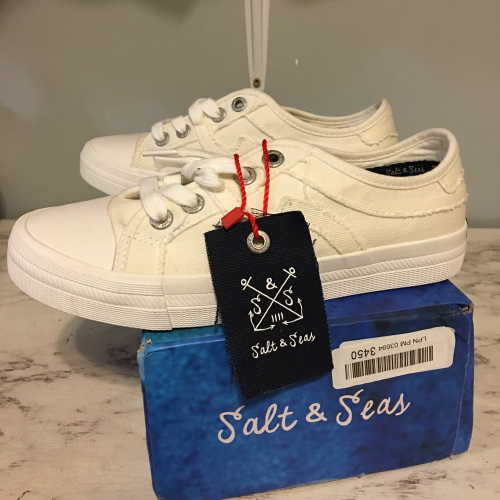 Sea & Salt white canvas sneakers